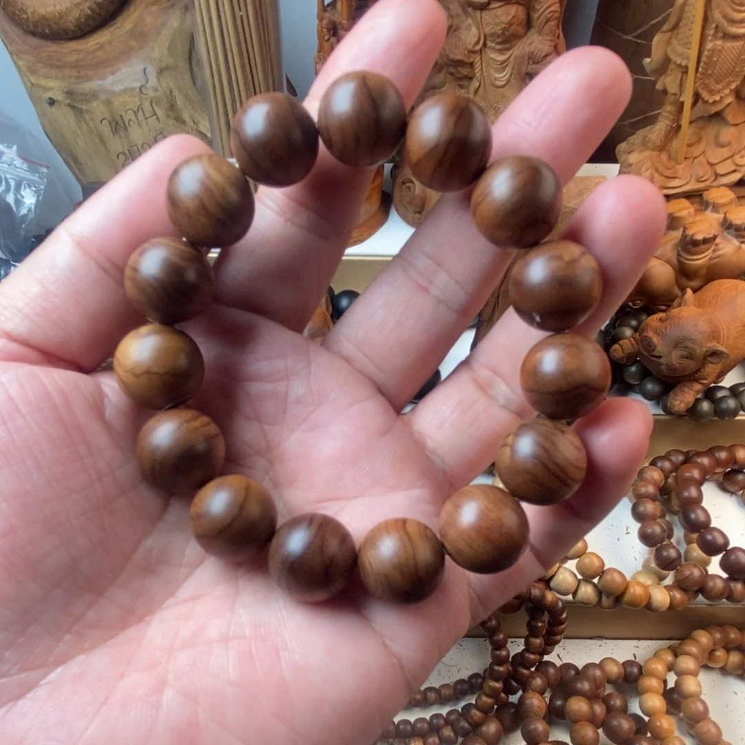 檀香木其他沉***沫老山檀香15圆珠庙香