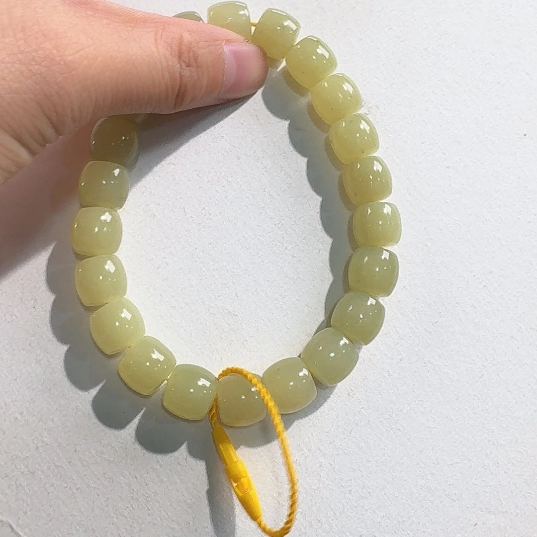 和田玉未镶嵌颈饰若羌黄口10糖