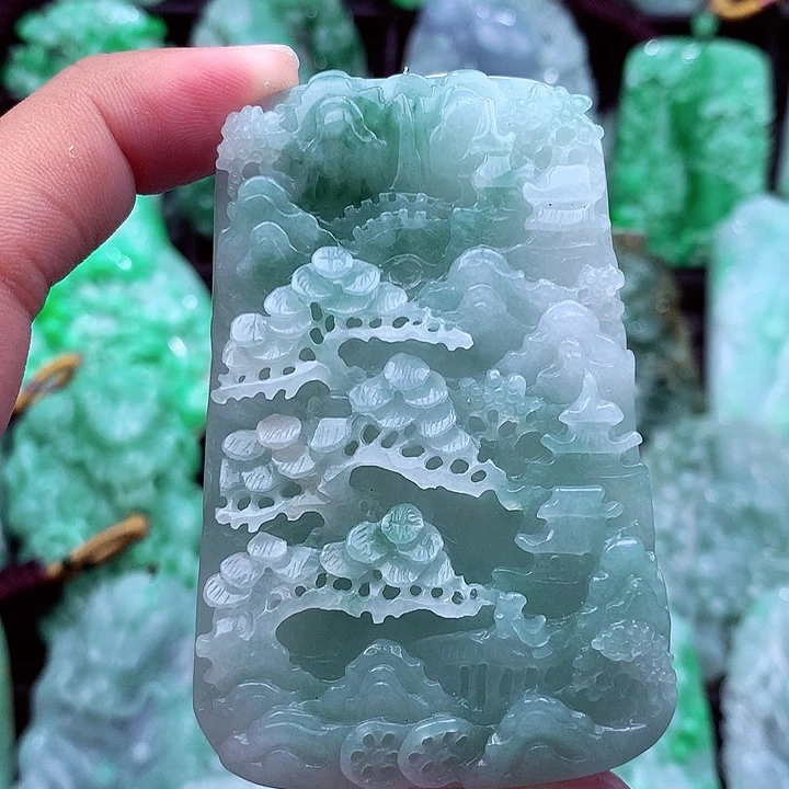 翡翠未镶嵌吊坠(不含链)