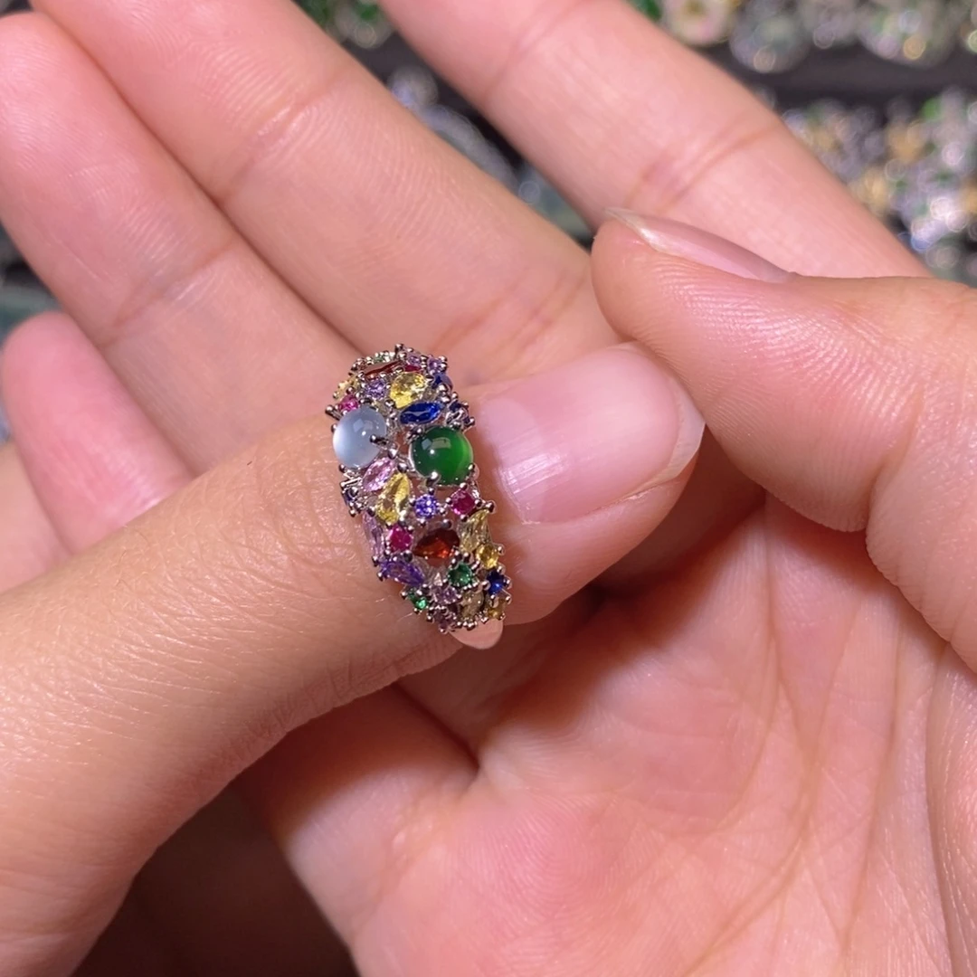 翡翠未镶嵌颈饰天然