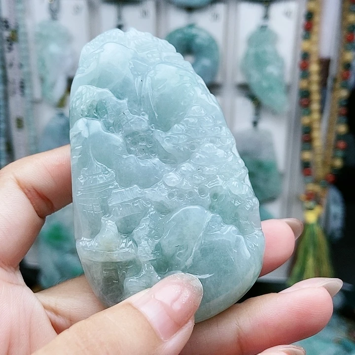 翡翠未镶嵌颈饰翡翠