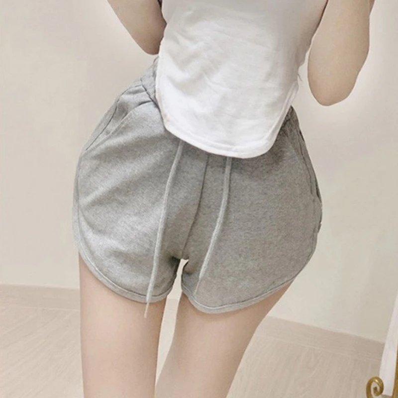 韩版女装高腰短裤女ins潮夏季辣妹休闲裤运动三分热裤子2024新款