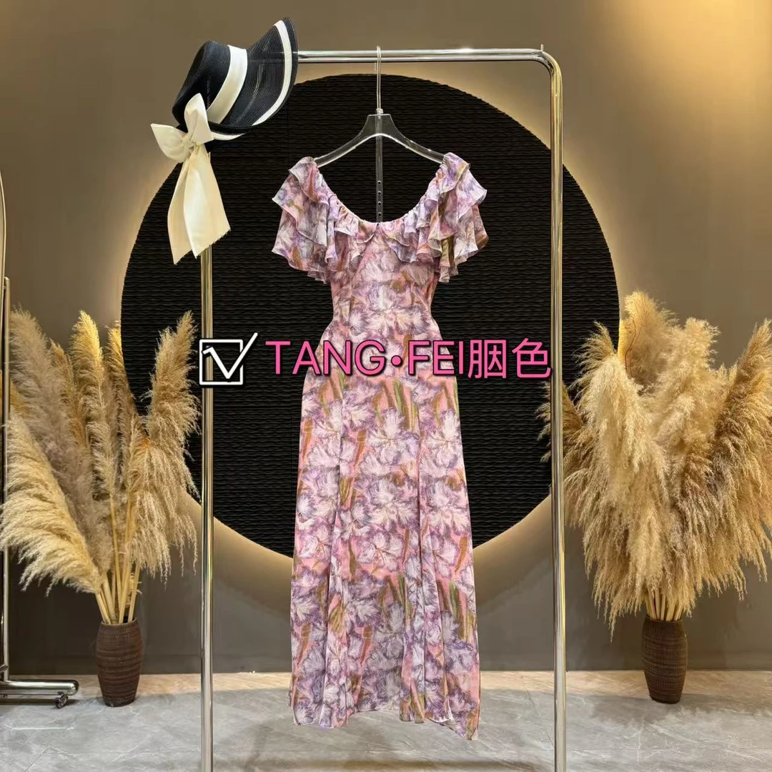 唯你专属！TANG-FEI胭色【夏日初恋】TF0092时尚轻奢显瘦连衣裙