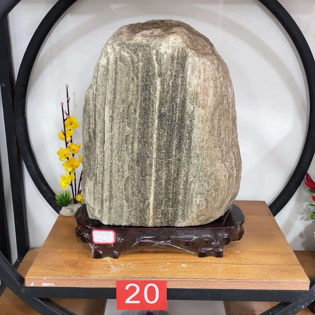 吴***彤石材靠山石平安石摆件