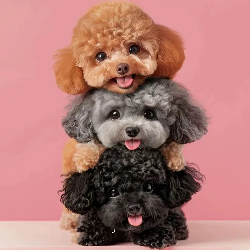 纯种泰迪幼犬红棕色香槟色