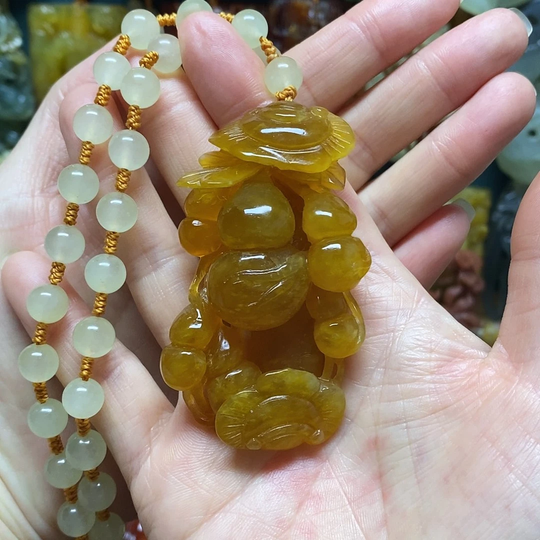 岫玉未镶嵌吊坠(不含链)