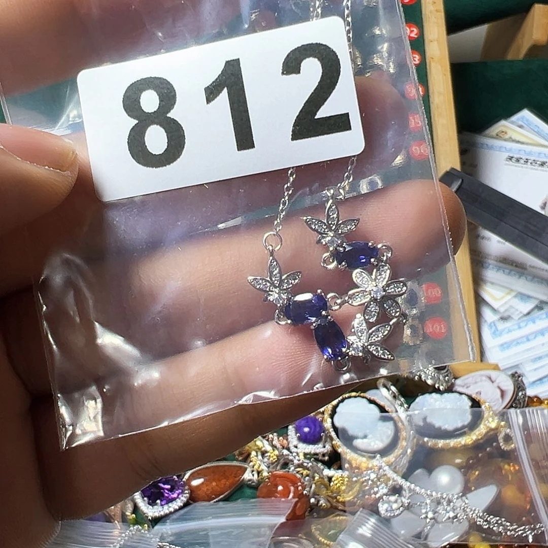 堇青石项链银S925镶嵌淼***思