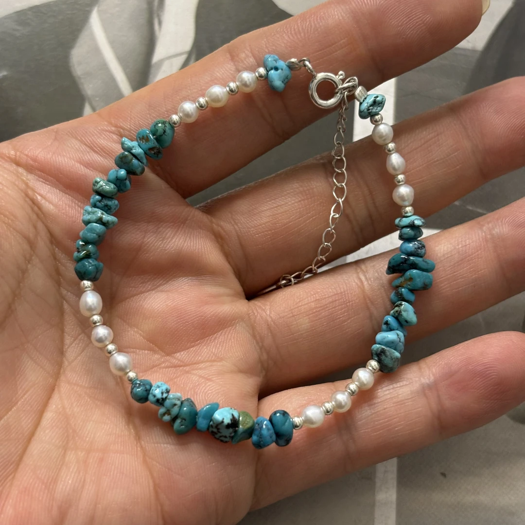 925银手链 【松秀饰品】原石松松手链 珍珍 925银搭配 百搭时尚