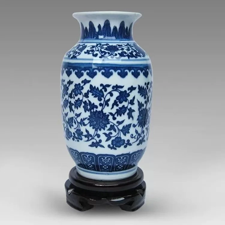 T821陶瓷花瓶青花中式仿古工艺摆件（代拍链接）