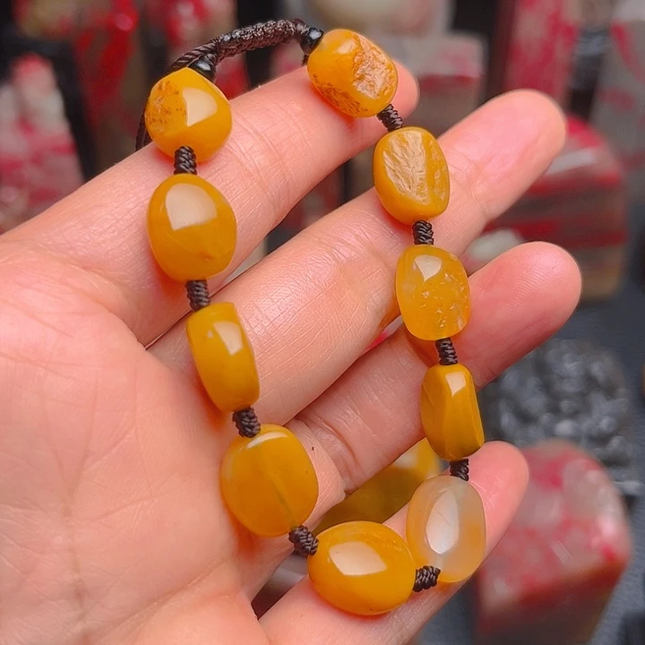 昌化石昌化田黄精品手串
