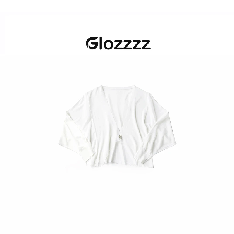 【Glozzzz】姹寂风 蝙蝠袖雪麻防晒透气百搭上衣长袖开衫MZ 68221