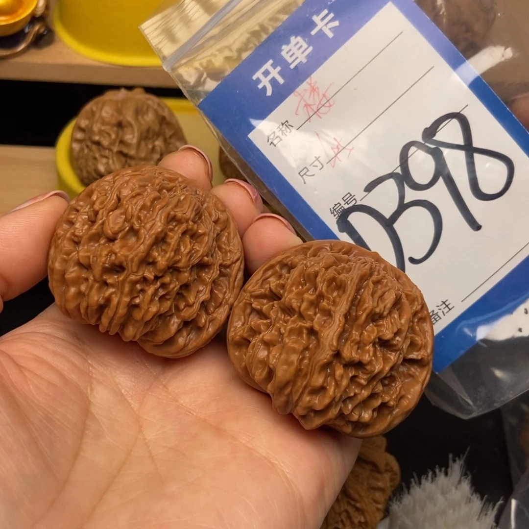 桃核吊坠核桃四座楼狮子头