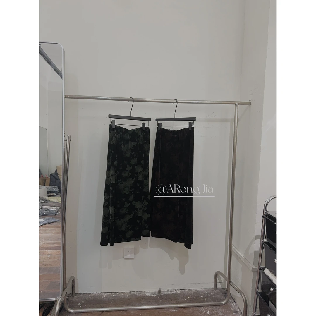 【ARONG阿荣家】半裙-00236-红色绿色-ML