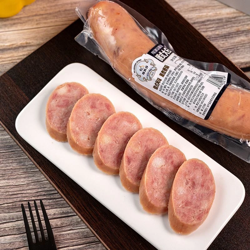 俄罗斯风味大白肠猪肉熏煮香肠肉肠烟熏正宗熟食200g开袋即食