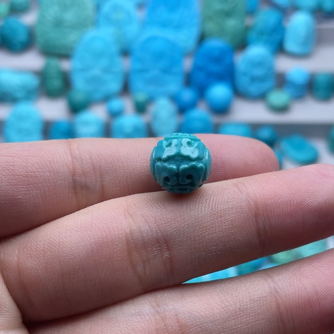 绿松石未镶嵌珠宝奇石12mm