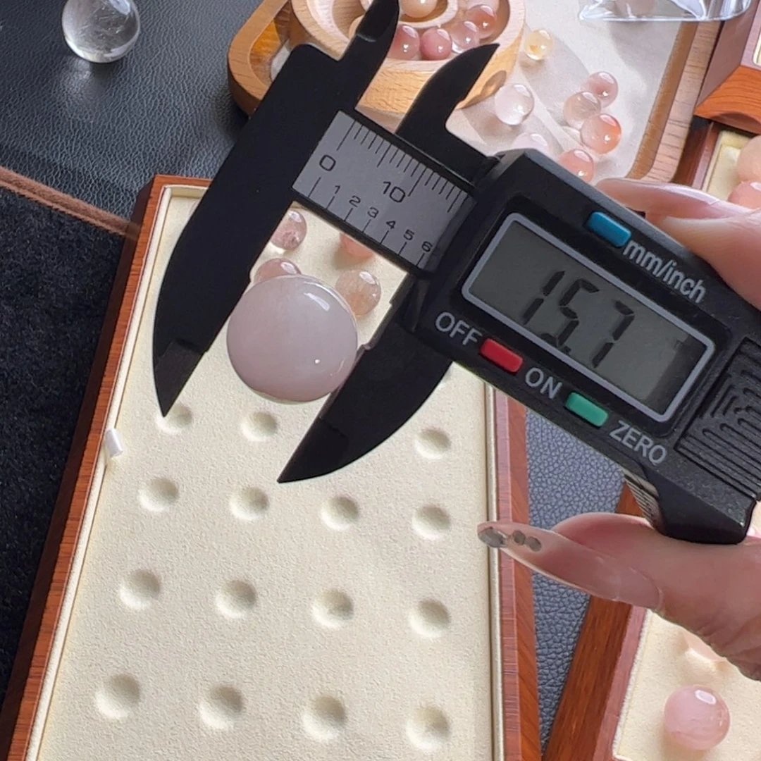 咬***糖水晶手链未镶嵌15.7m定制通孔不退不换