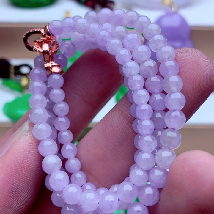 翡翠未镶嵌毛衣链