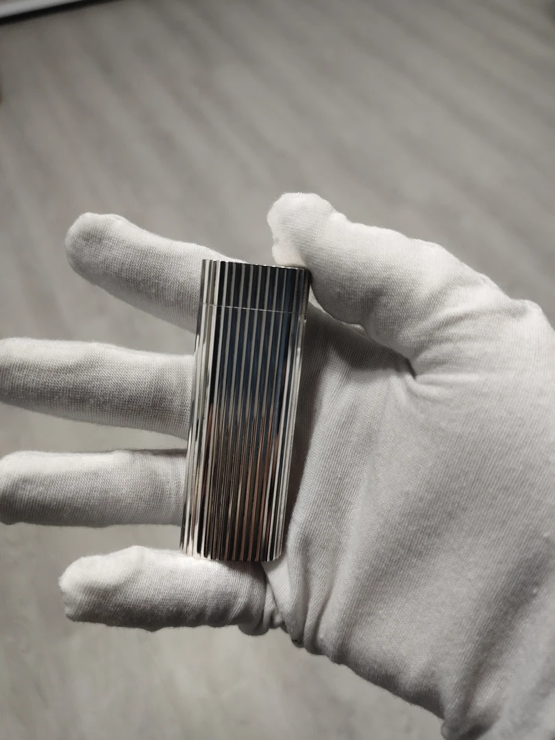 KDY打火机镀银二代竖条纹全套2019246