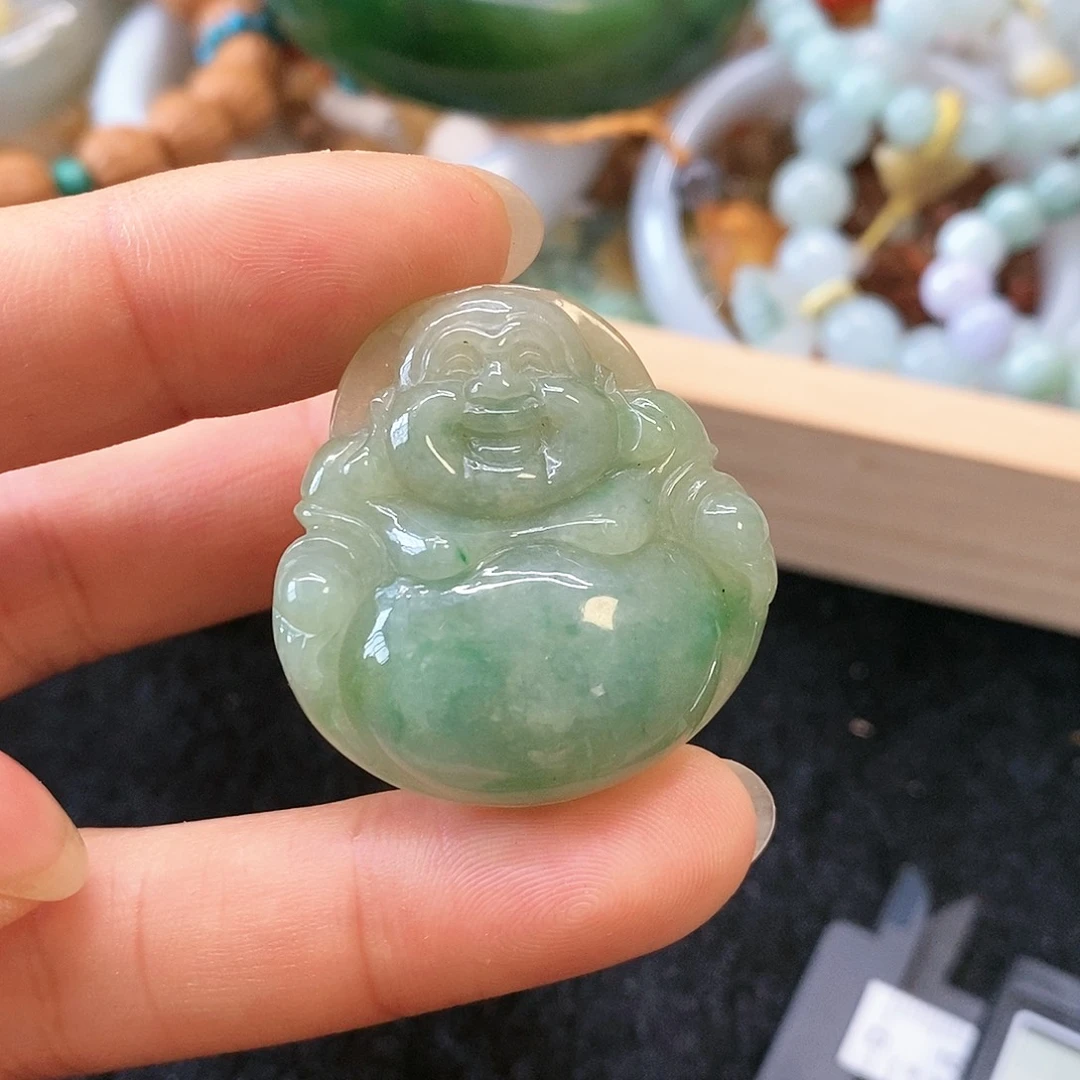 翡翠颈饰未镶嵌翡翠挂件