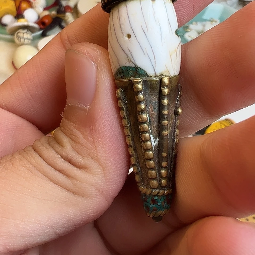 铜车车包黄铜吊坠