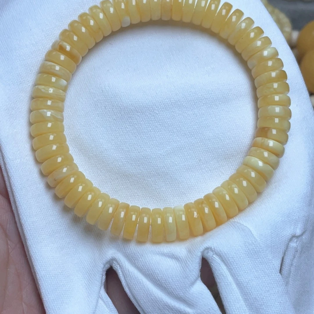 蜜蜡裸石未镶嵌10m蜜蜡手串