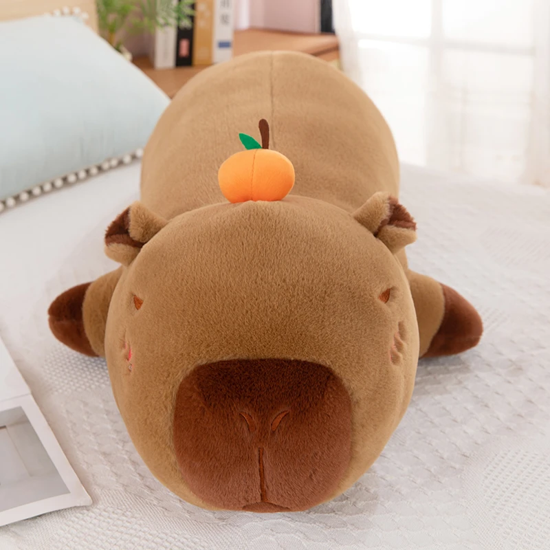 可爱卡皮巴拉 抱枕毛绒玩具长60cm 破损补发