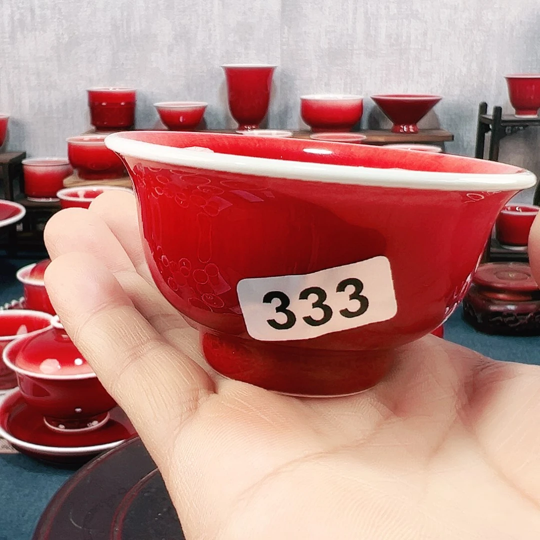 龙****l景德镇陶瓷原矿郎红茶具