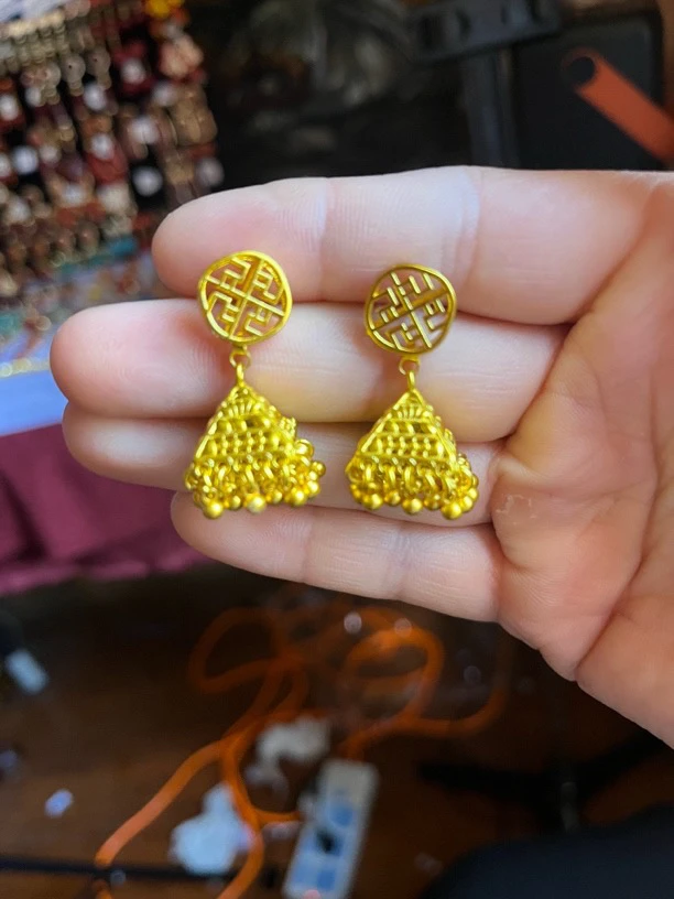 铁合金项链 新款精美时尚个性尼泊尔耳环首饰 高档个性百搭不掉色