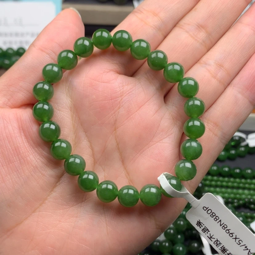 【闪购商品】未镶嵌手链和田玉（碧玉）(****?8