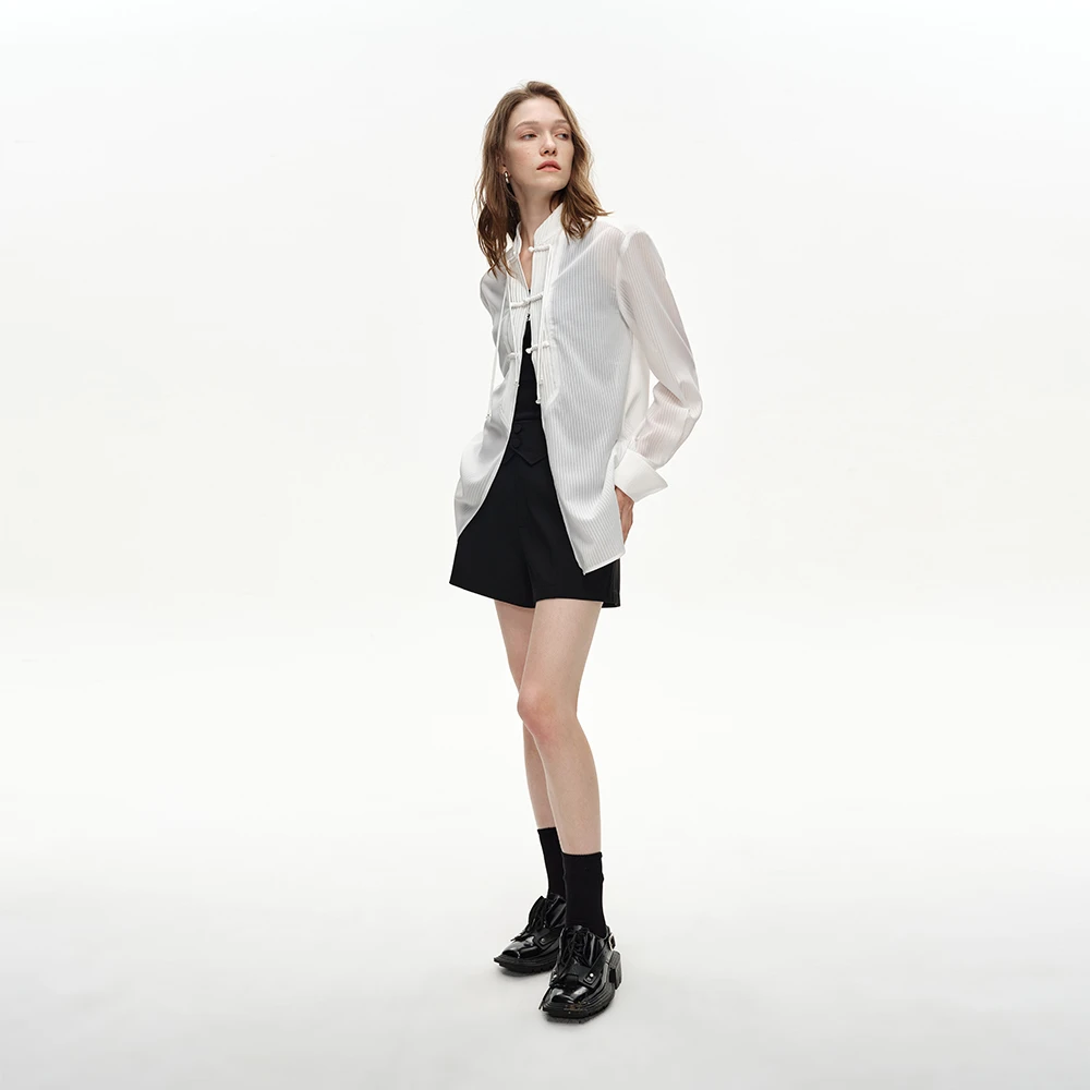 DI.AD 简约百搭短裤女2024秋季新品高腰A字包臀裙裤修身显瘦热裤