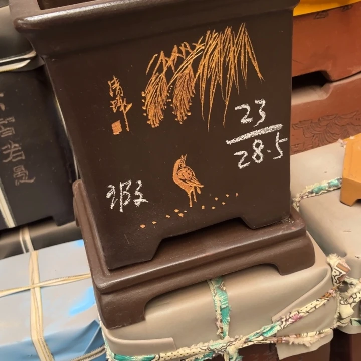 紫砂花盆紫砂花盆