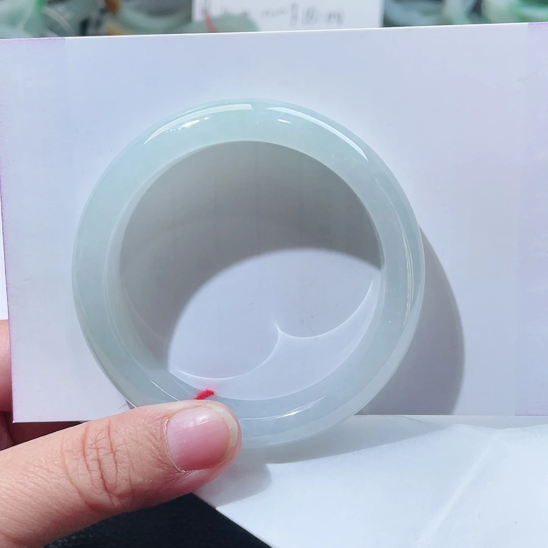 翡翠未镶嵌手镯54.6圈口