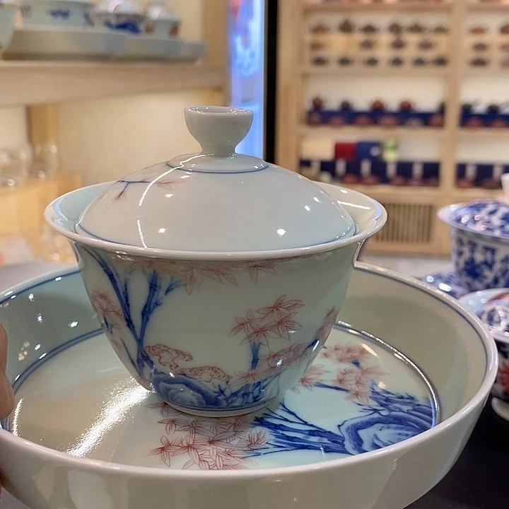 青瓷茶具壶承盖碗瓷器