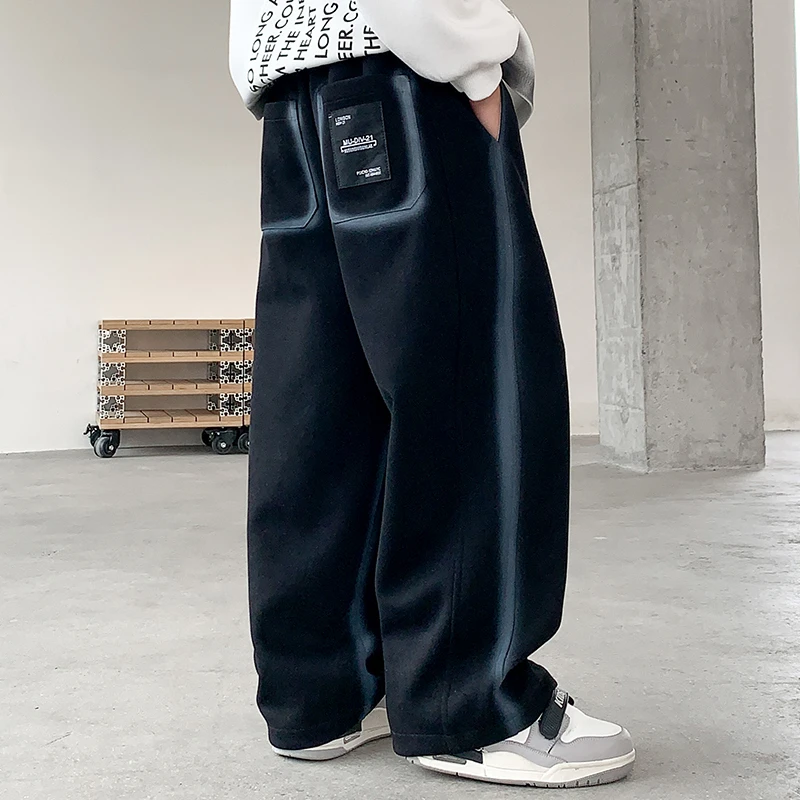 男童裤子春秋款2025新款痞帅儿童卫裤运动休闲裤男大童春季阔腿裤