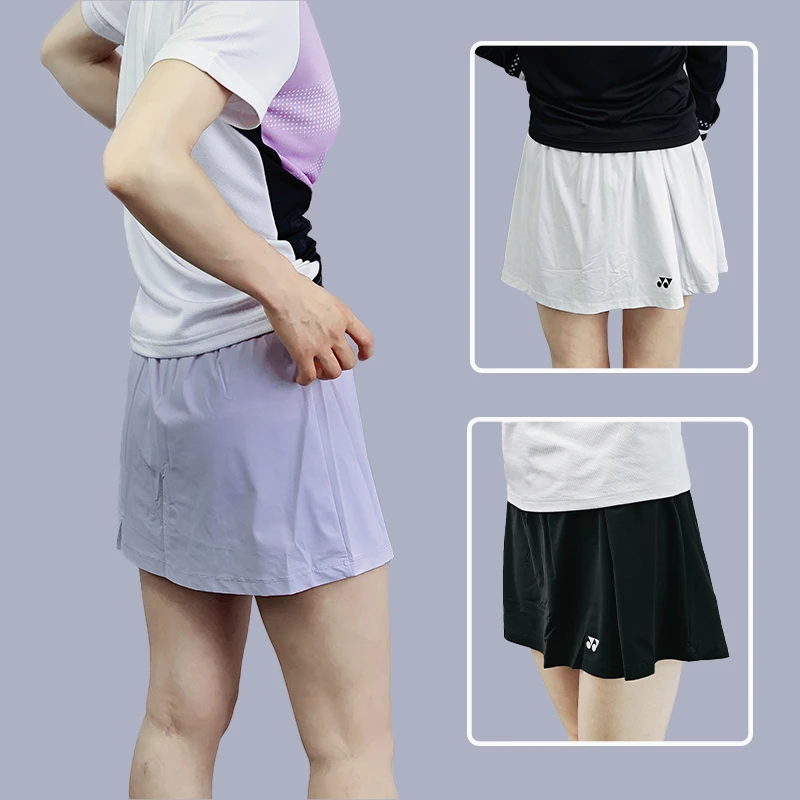 YONEX/尤尼克斯25年新款羽毛球服比赛训练服女裙2202625BCR