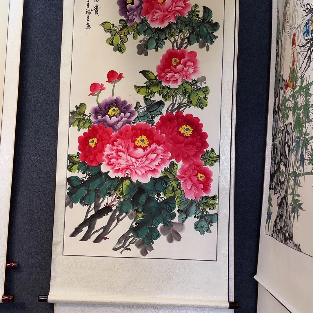 纯手绘国画作品好看四尺