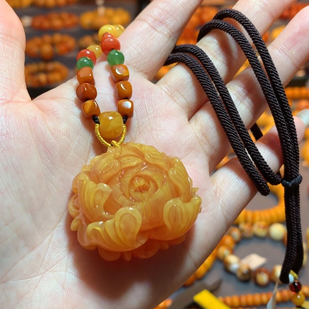 【闪购商品】蜜蜡吊坠(赠链)未镶嵌