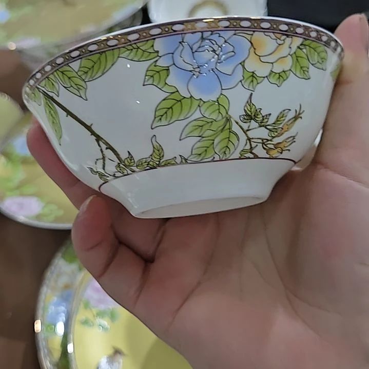 瓷片微瑕珐琅彩4寸6个小汤碗666666