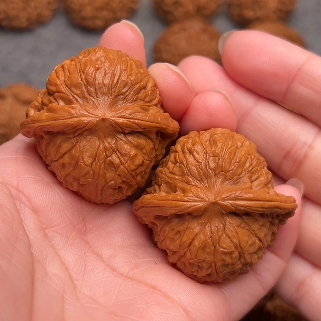 把件文玩核桃精品满肉南瓜墩43+全品47克