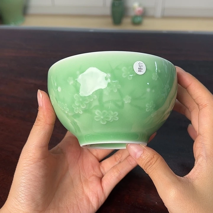 龙泉云间青瓷小米茶器