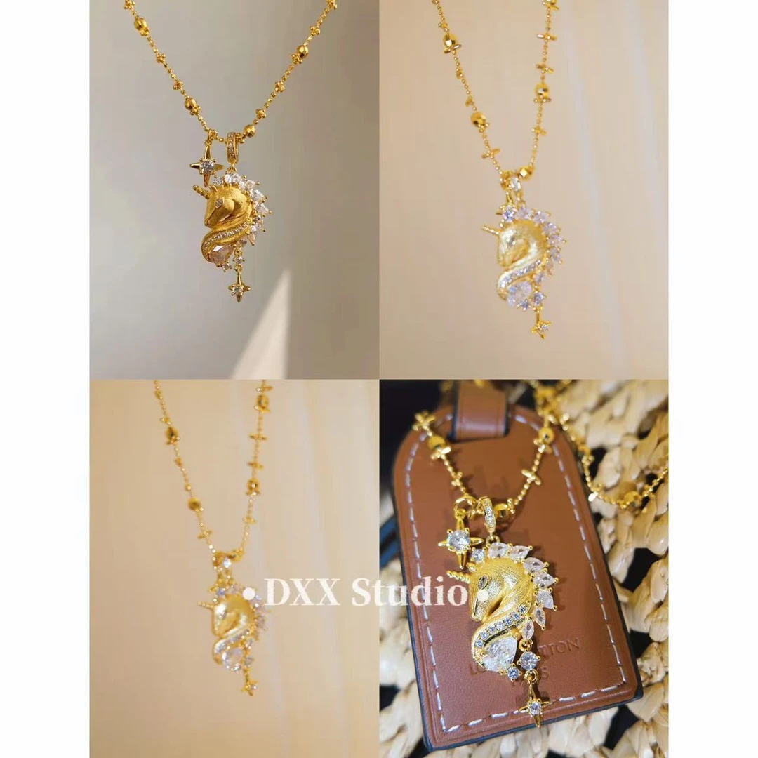 铜合金锆石项链 小众设计百搭ins项链49119