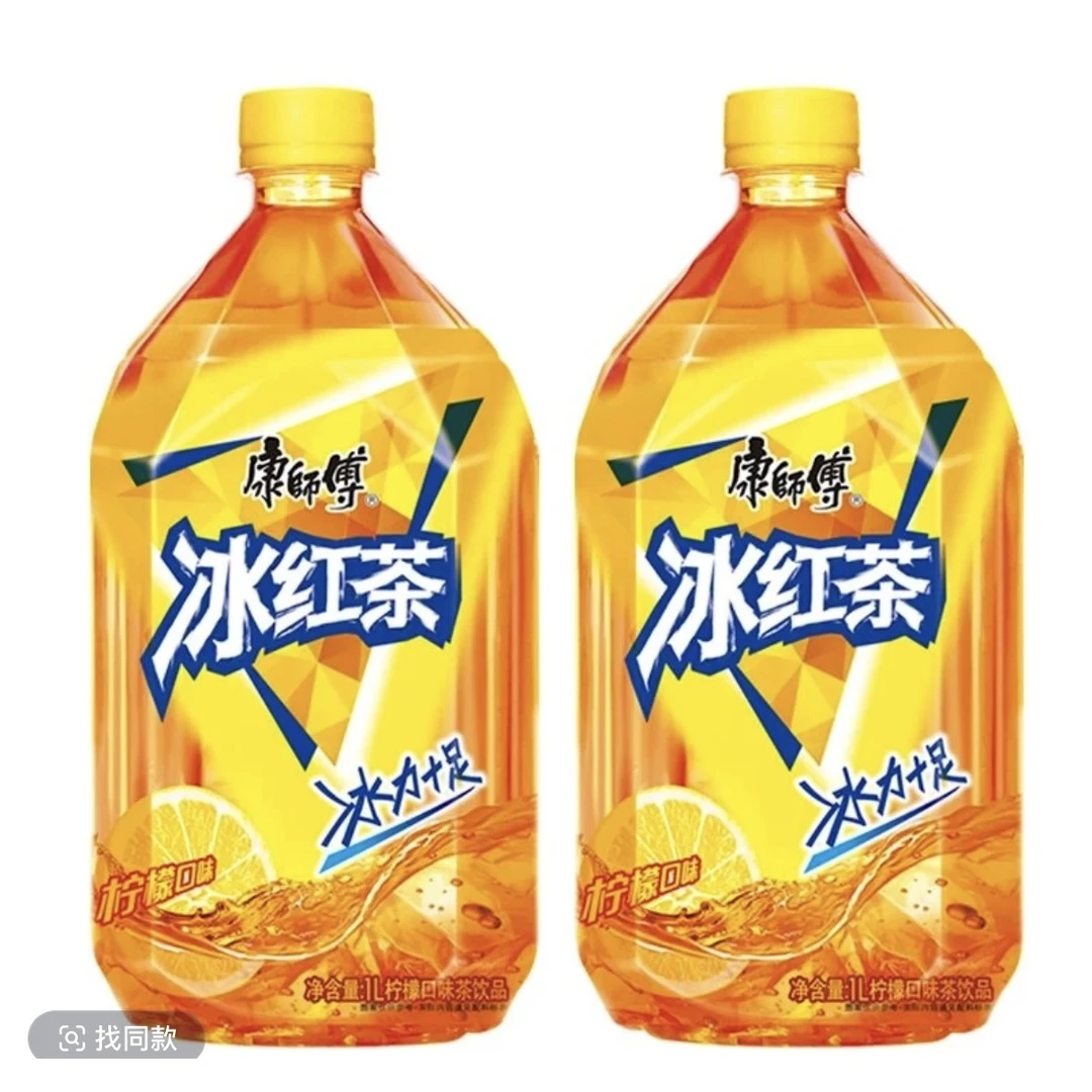 康师傅冰红茶1L*2瓶夏日解渴囤货必备批发