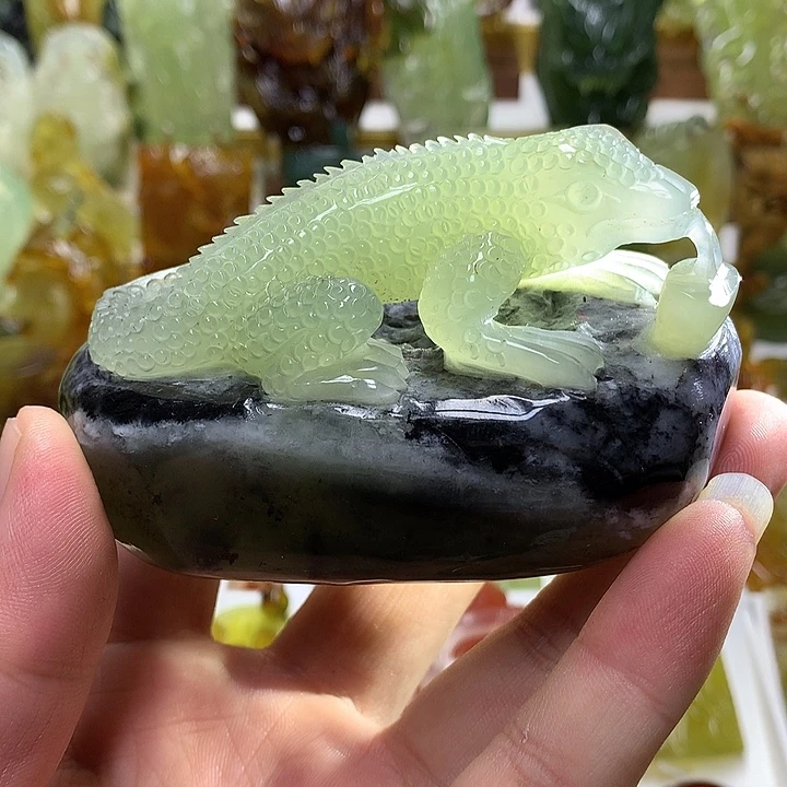 蛇纹石玉未镶嵌珠宝半成品