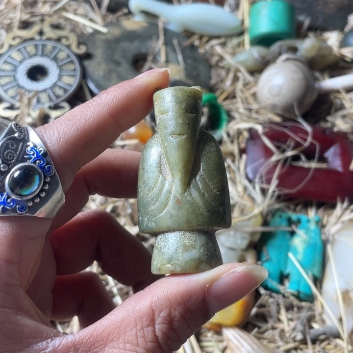 和田玉未镶嵌吊坠(不含链)