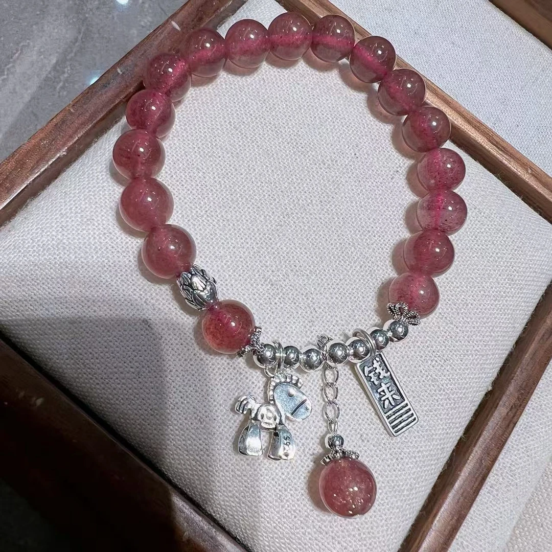 925银手链 旺莱 859 草莓马上钱来莲蓬手串L86839911-347 凤选