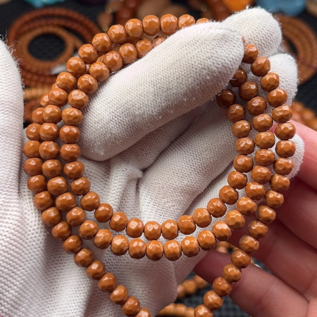 吊坠橄榄核6.0mm橄榄核尖钻面无相挂脖