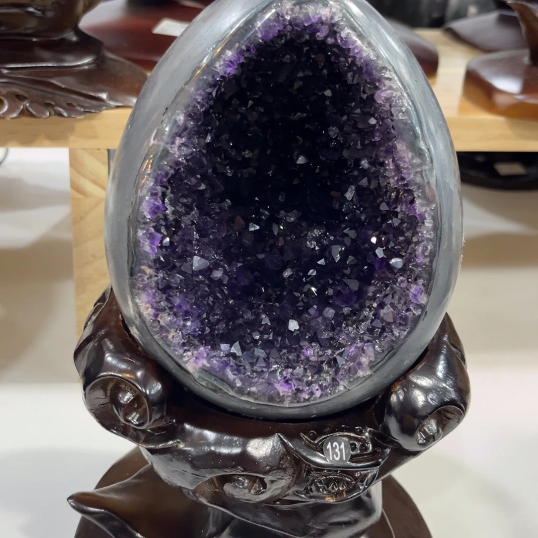 紫晶摆件未镶嵌水晶