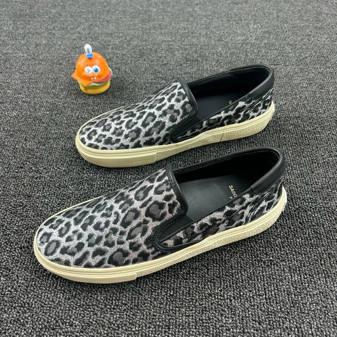 99新 YSL/圣罗兰 豹纹休闲鞋 36码 经典豹纹 HB1947