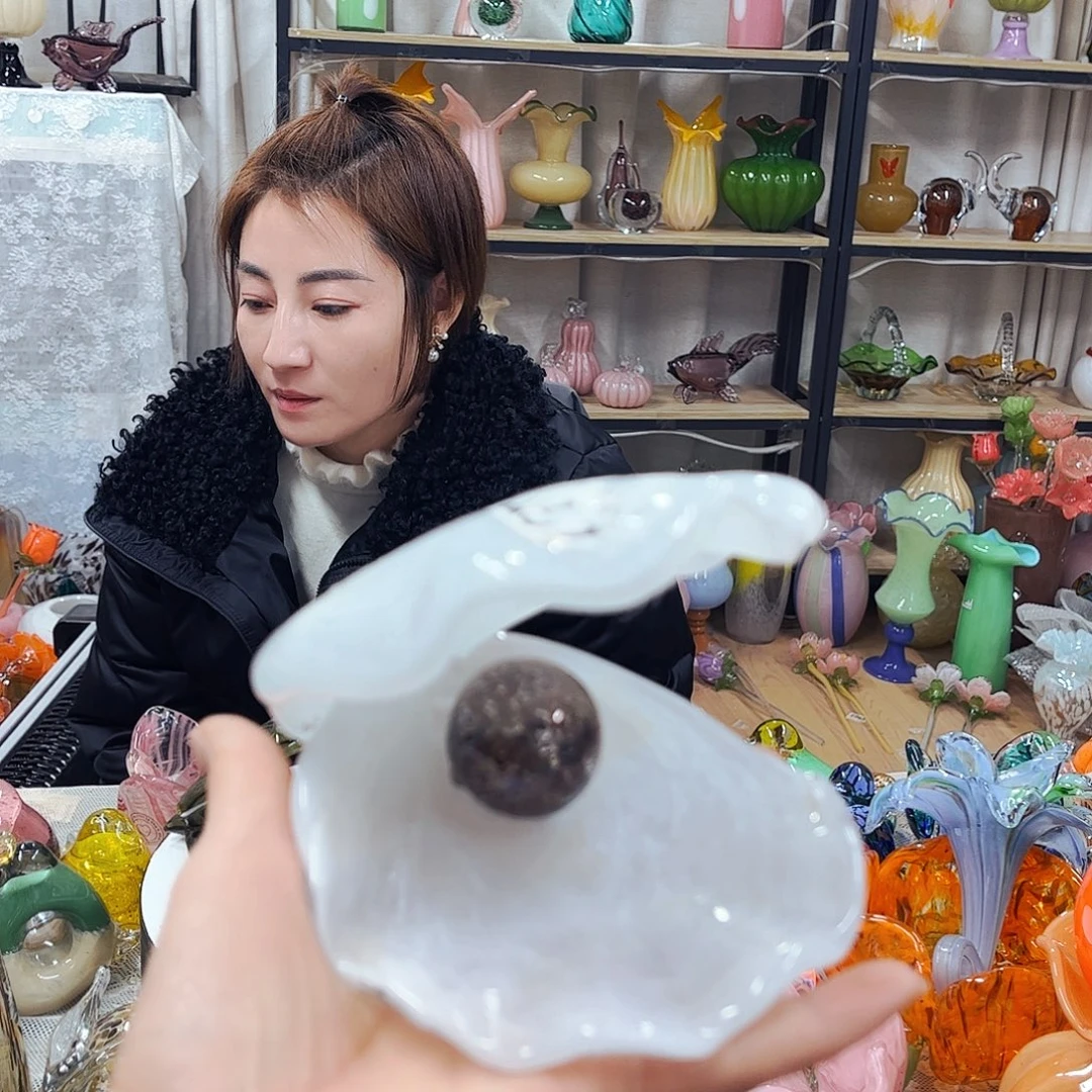 摩***主大贝壳 福利琉璃工艺品