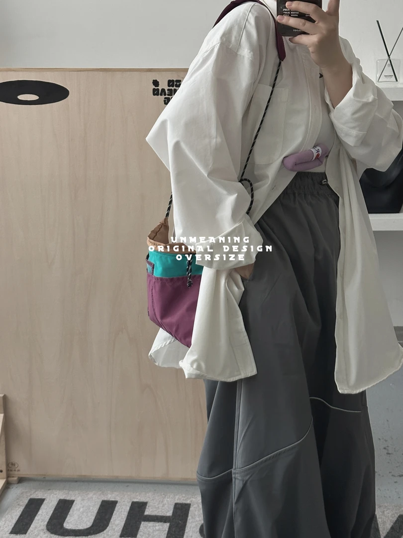 UNMEANING没意思/山系出行超轻斜挎包机能风单肩包百搭便携小包